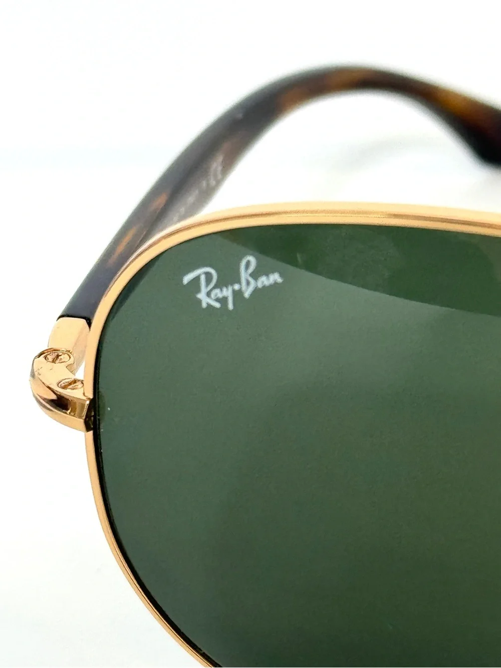 RAY BAN RB 3675 Sunglasses NEW Arista Gold / Green Made in Italy